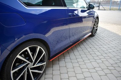 Zijskirts VW Golf 7.5 R Facelift Glans Zwart
