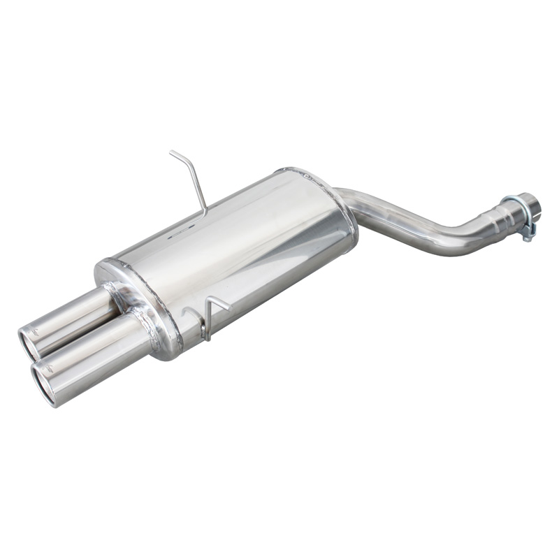 100% RVS Sportuitlaat  BMW E46 323i-Ci-Xi 170pk / 328 Ci 193pk 1998-2000 Ø 65 2x76mm