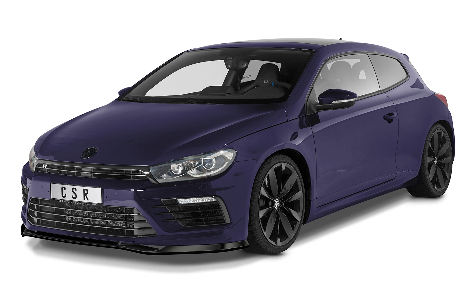 Voorspoiler VW Scirocco (Typ 13) R glans zwart