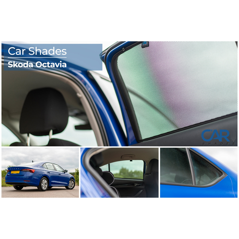 Set Car Shades (achterportieren)  Skoda Octavia IV (NX3) HB 5-deurs 2020- (2-delig)