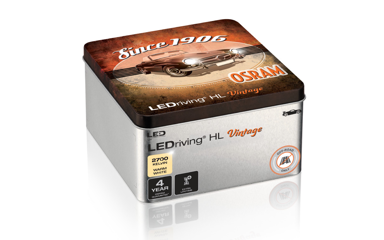 OSRAM LEDriving® HL VINTAGE [~H4/H19/R2] 2700K Warm White NO ECE 2St.