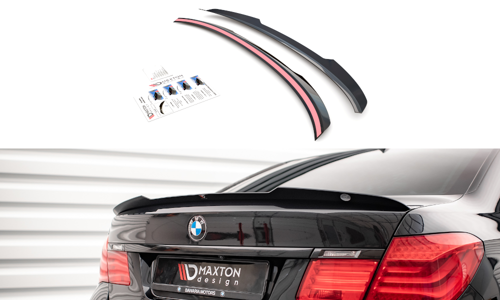 Spoiler BMW 7 Serie M-Pakket F01 Maxton Glans Zwart