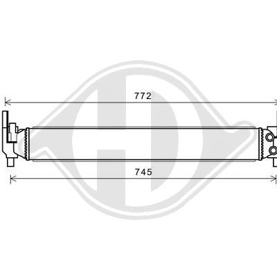 Radiator FABIA/IBIZA/POLO 10->> 645x88x56