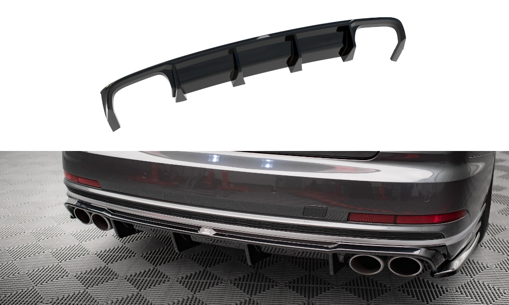 Diffuser Audi S8 D5 Maxton Glans Zwart