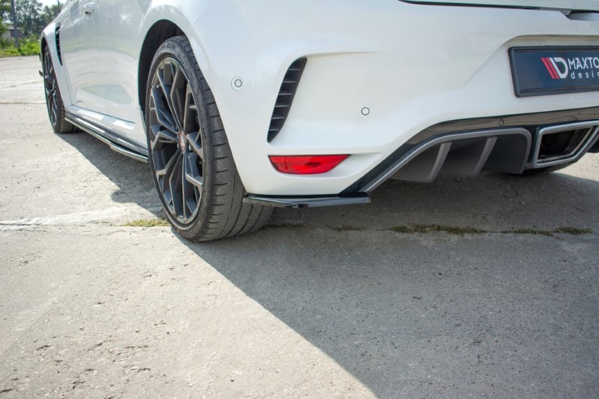 Achterzijde skirts Renault Megane 4 RS Maxton Design glans zwart