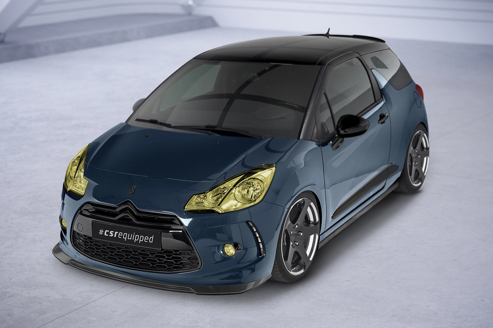 Voorspoiler Citroën DS3 Glans Zwart – CSR Automotive