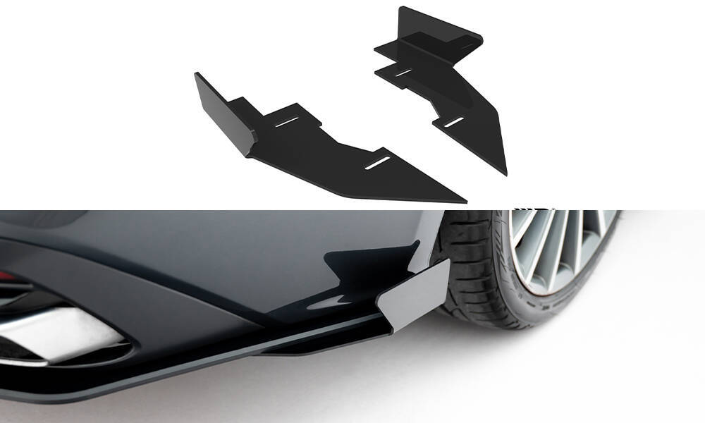 Achterzij Flaps Audi A5 F5 Facelift Maxton Glanzend zwart