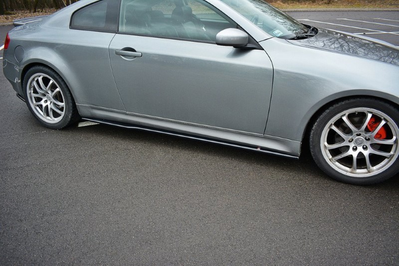Zijskirts Diffusers Infiniti G35 Coupe Glanzend Zwart