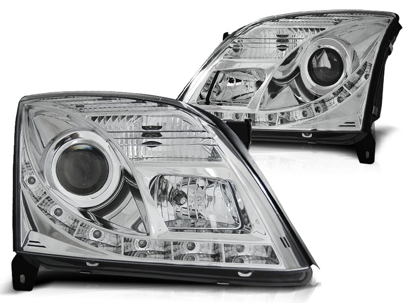 Headlights VECTRA 02-05 clear/chome