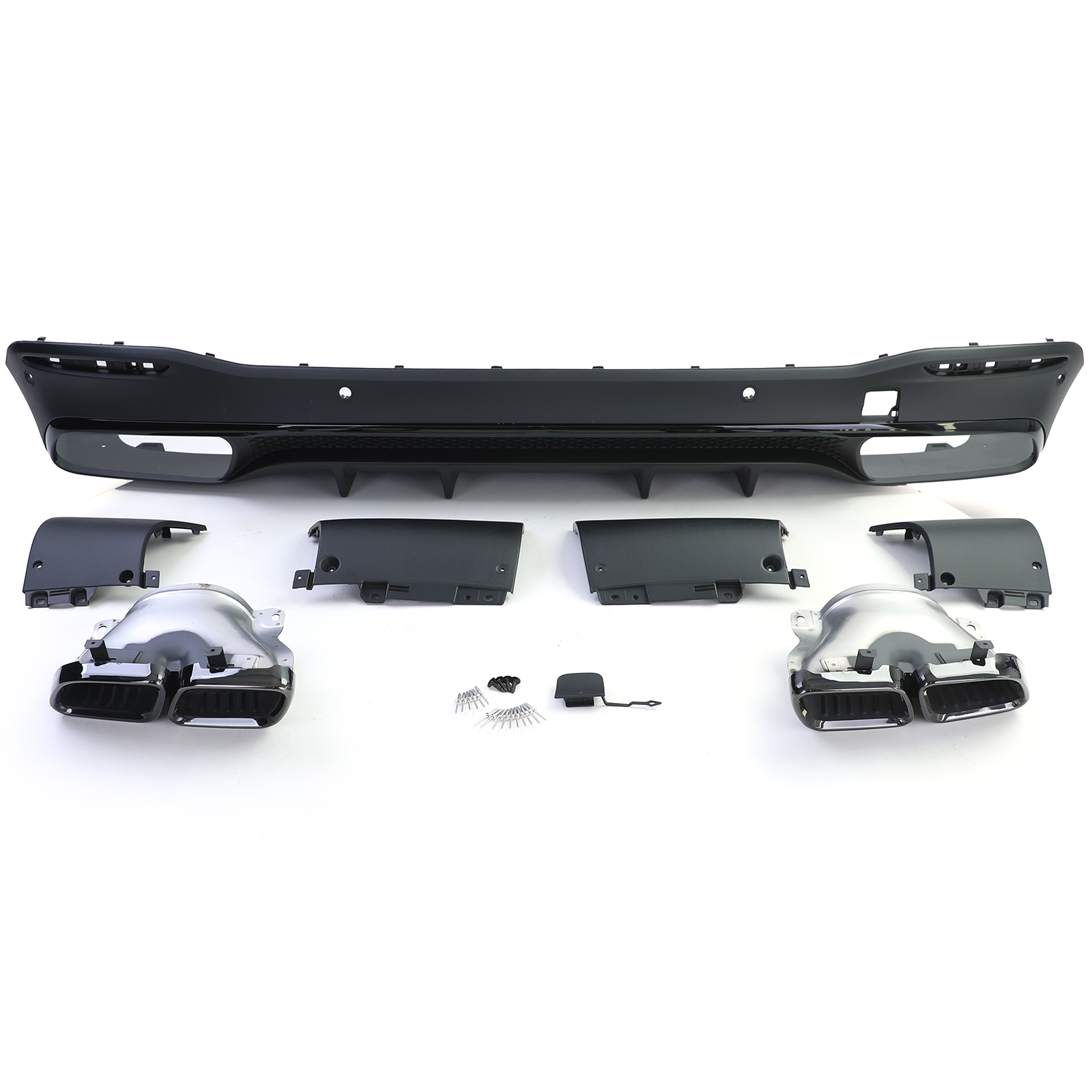 Diffuser Mercedes GLE SUV W167 V167 19-23 AMG Look Zwart