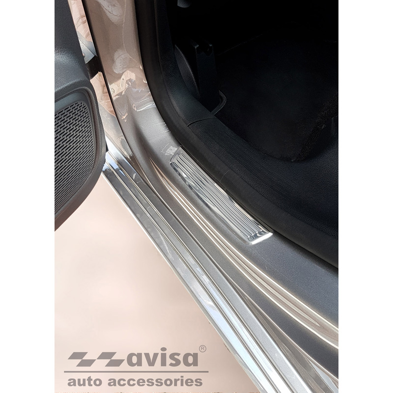 RVS Instaplijsten  Mercedes B-Klasse W247 2019- 2-delig (achterdeuren)
