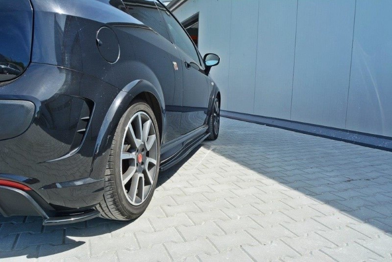 Zijskirts Diffusers Fiat Punto Evo Abarth Glanzend Zwart