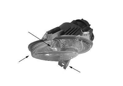 mistlamp, links,-05/2003 Peugeot 206, 1998-2009