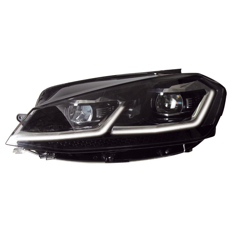 Set Koplampen in 7.5-Look  Volkswagen Golf VII 2012-2017 - Zwart - incl. Dynamic Running Light