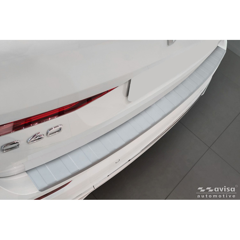 Avisa RVS gepoedercoate Achterbumperprotector  Volvo XC60 II 2017-2021 & FL 2021- incl. R-Design 'Soft Silver'