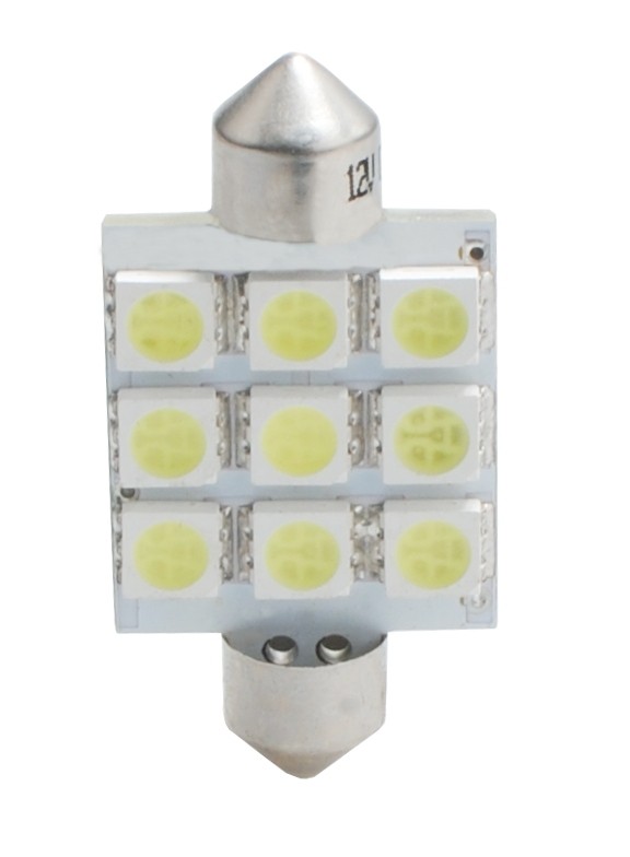 Buis C5W 41mm, 9x SMDLED white wit