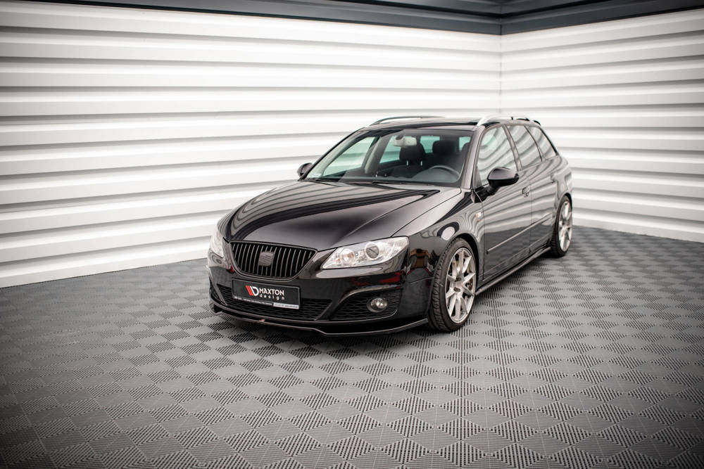 Voorspoiler V.2 Seat Exeo Maxton Glans Zwart