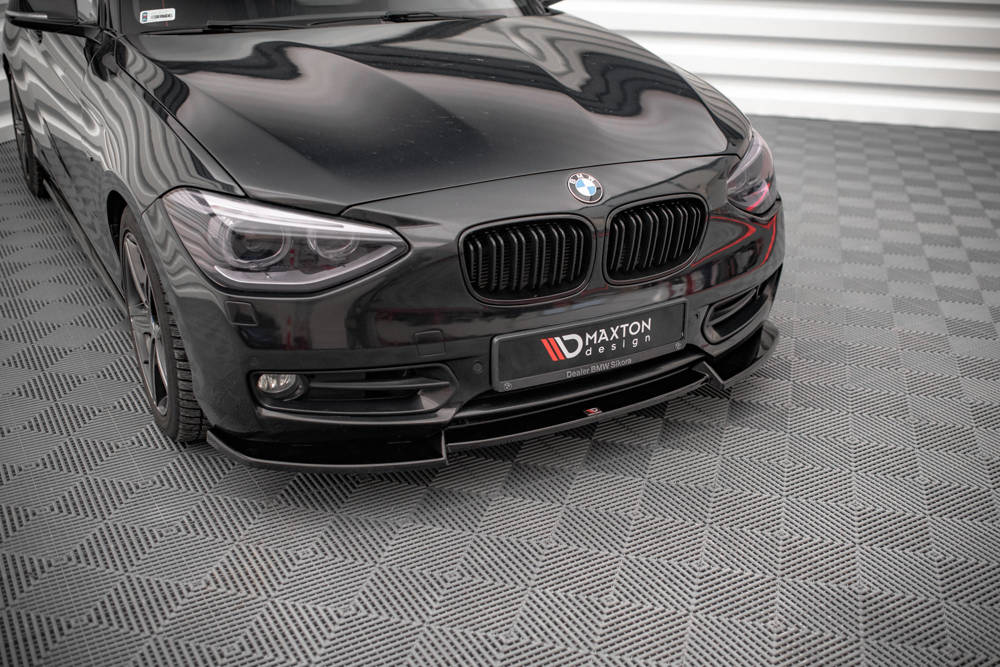 Voorspoiler BMW 1-Serie F20 Maxton Glans Zwart