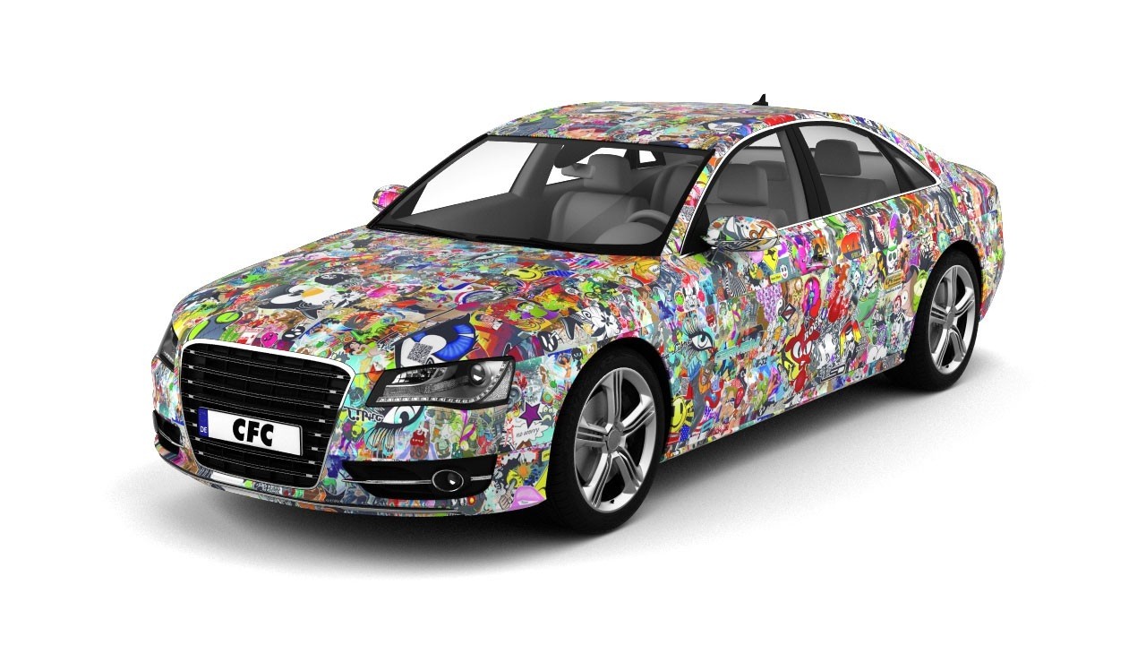 Car Wrap Folie CFC Stickerbom Color matt 150x100cm