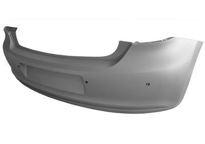 achterbumper, in primer, PDC VW Polo, 2009 -