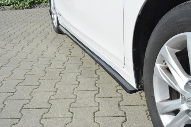 Zijskirts Diffusers Lexus CT Mk1 Facelift Glanzend Zwart
