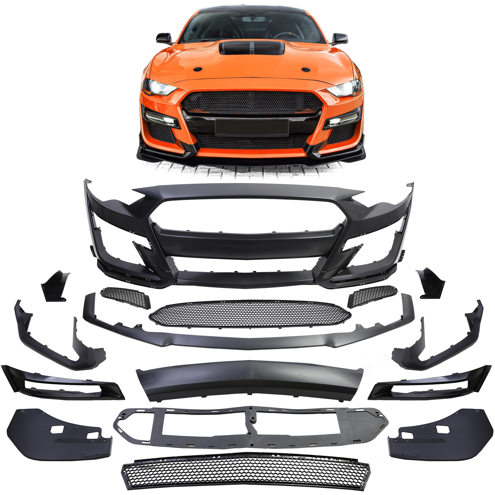 Voorbumper Ford Mustang Mk6 18-21 GT500 Design