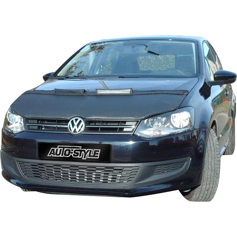 Motorkapsteenslaghoes  Volkswagen Polo 6R 2009- zwart