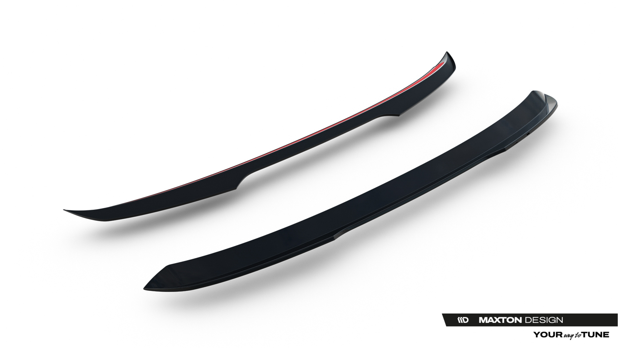 Spoiler V.1 Volkswagen Golf 8 Maxton Glans Zwart
