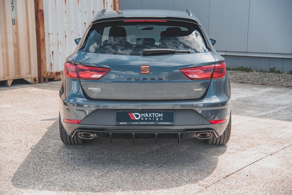 Diffuser V.2 Seat Leon Cupra ST 5F FL Maxton Glans Zwart