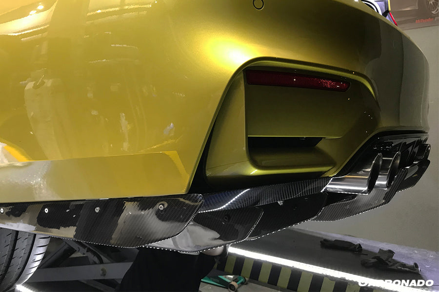 BMW M3 F80 & M4 F82 VA Style Carbon Fiber Diffuser w/ Lip 2014-2020