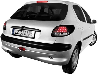 Luces traseras Peugeot 206 LED negro AANBIEDING