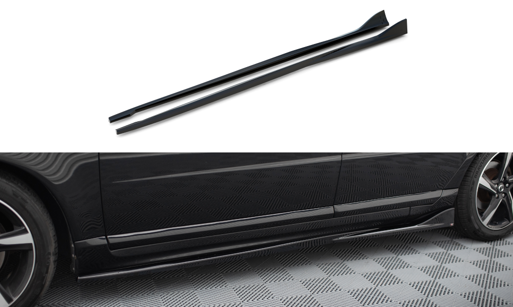 Zijskirts Volvo S80 Maxton Glans Zwart