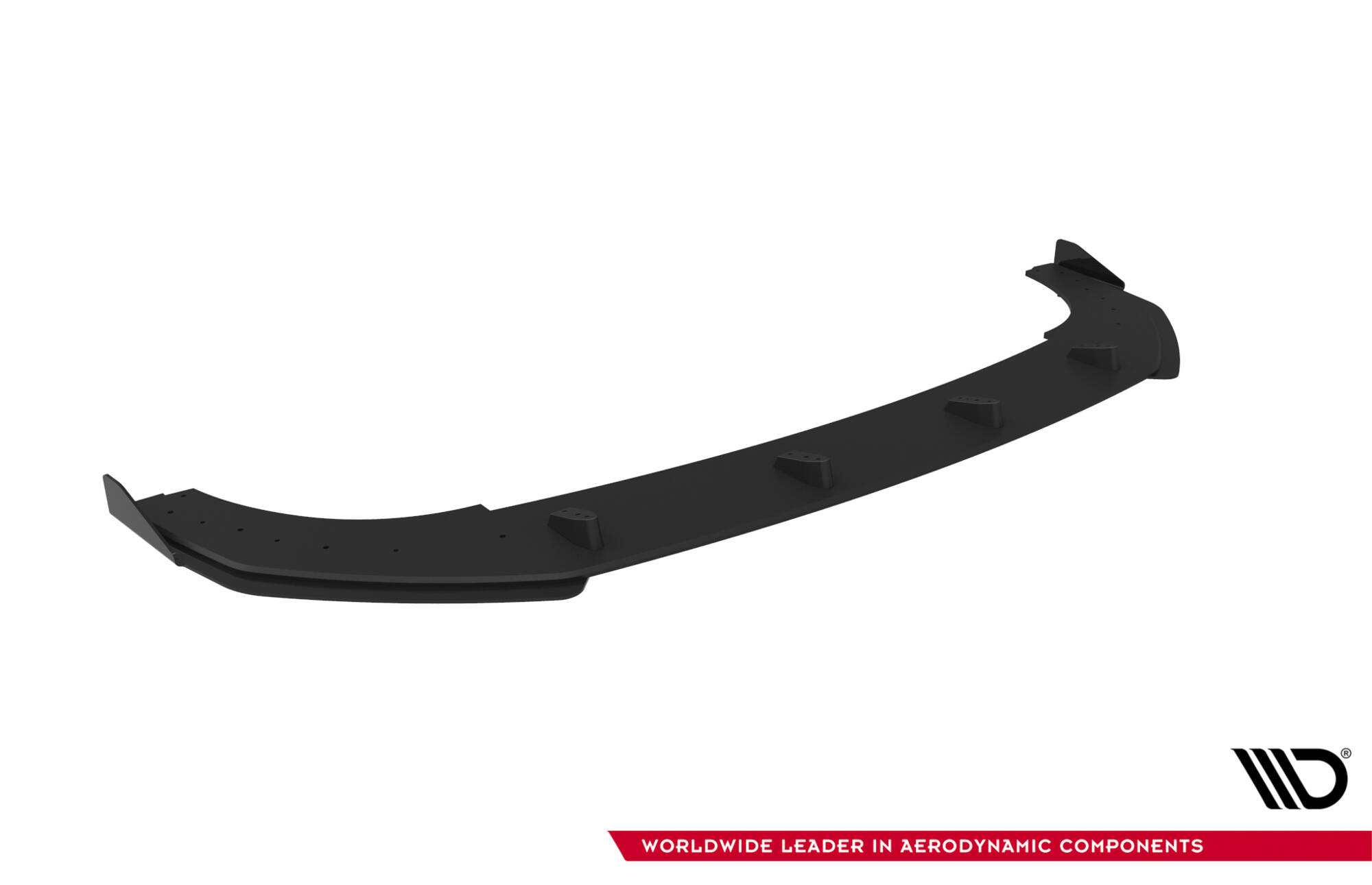Street Pro Voorspoiler + Flaps Volkswagen Golf GTI Clubsport MK8 Facelift Maxton glanzend zwart