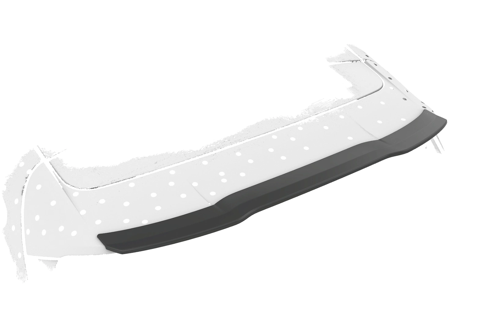 Achterspoiler Ford Fiesta MK8 ST/ST-Line Glans Zwart van CSR Automotive (2017-)