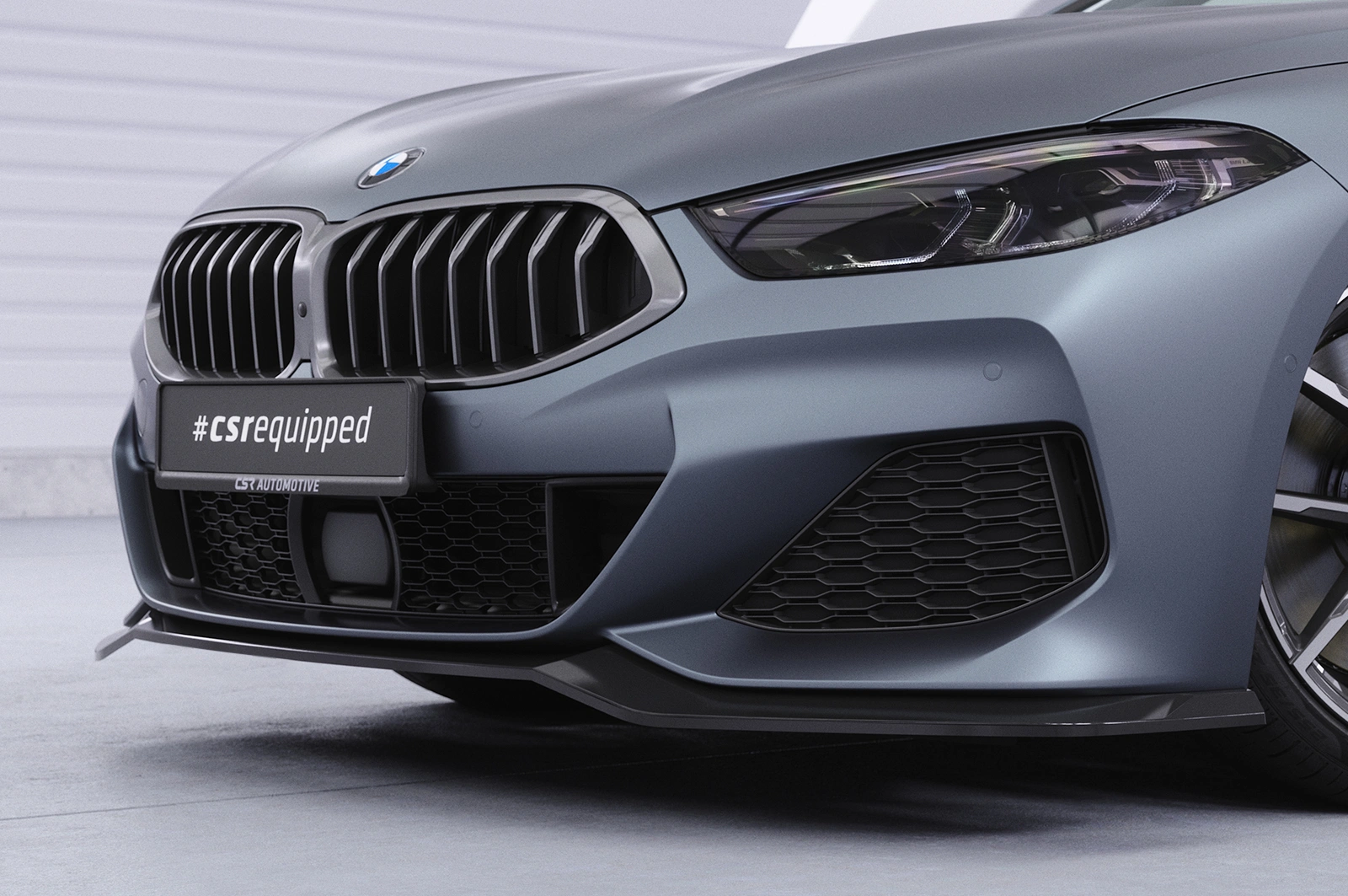 Voorspoiler BMW 8er G14, G15, G16 Glans Zwart (2019 - heden)