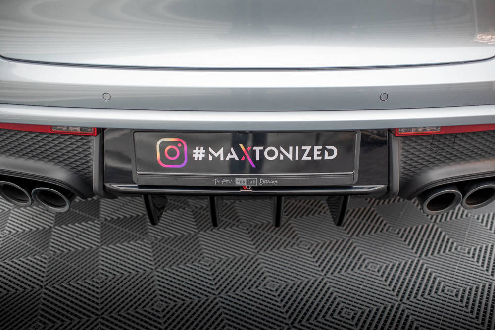 Diffuser Porsche Macan Mk1 Facelift 2 Maxton Glans Zwart