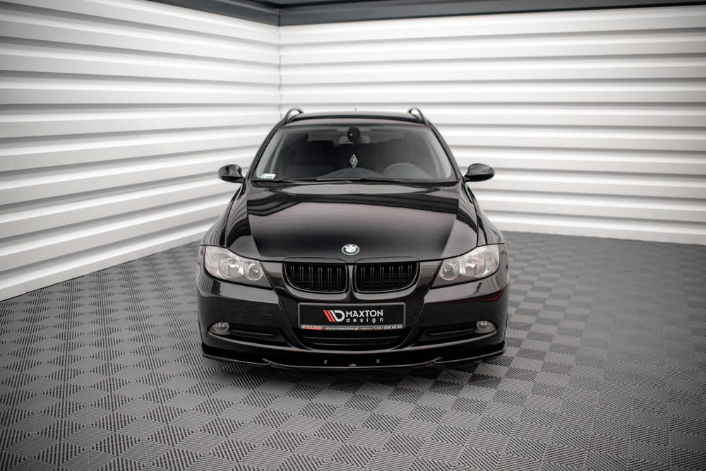 Voorspoiler V.2 BMW 3-Serie E90 Maxton Glans Zwart