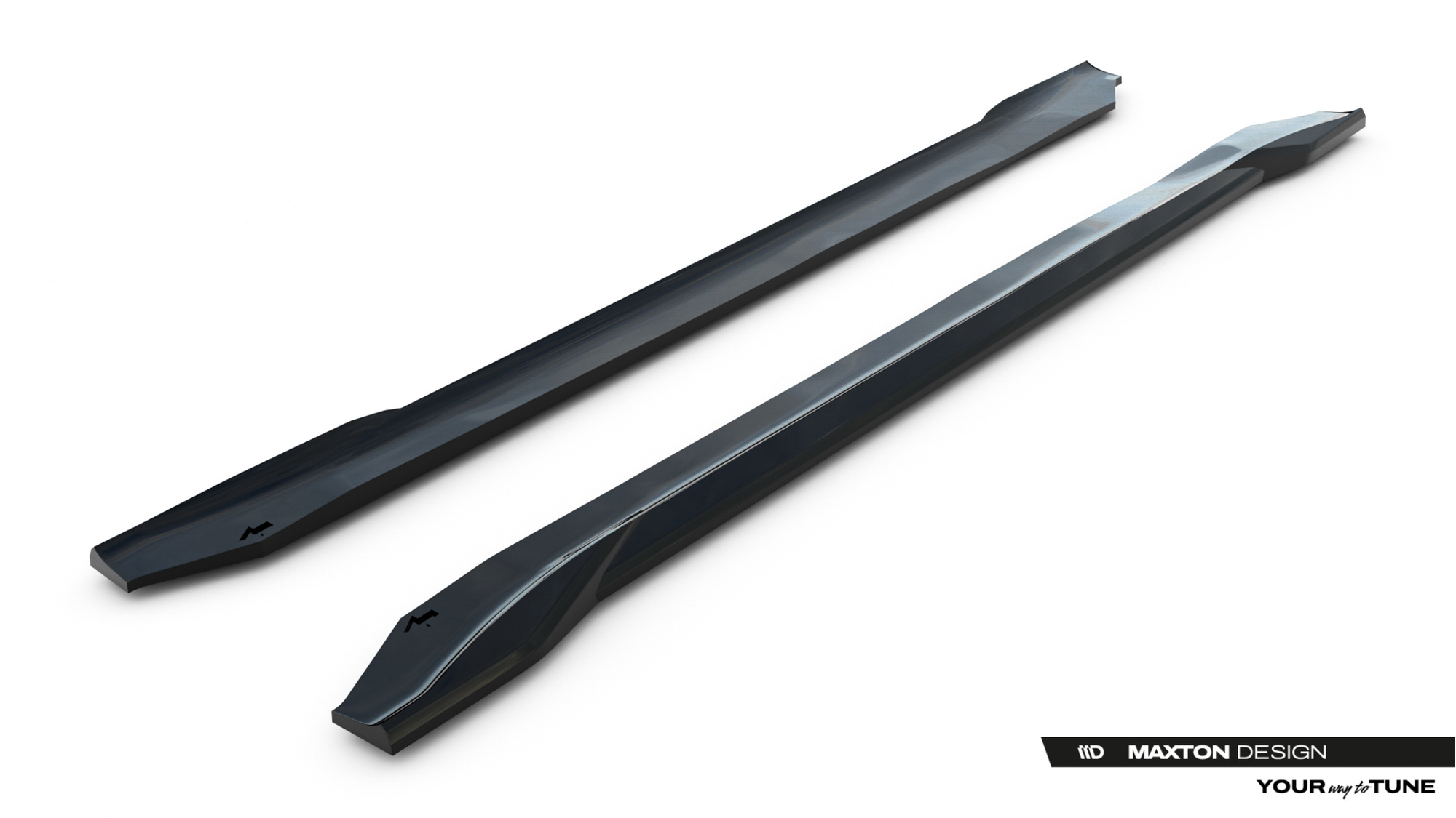 Zijskirts Chrysler Pacifica Mk2 V.2 Glans Zwart