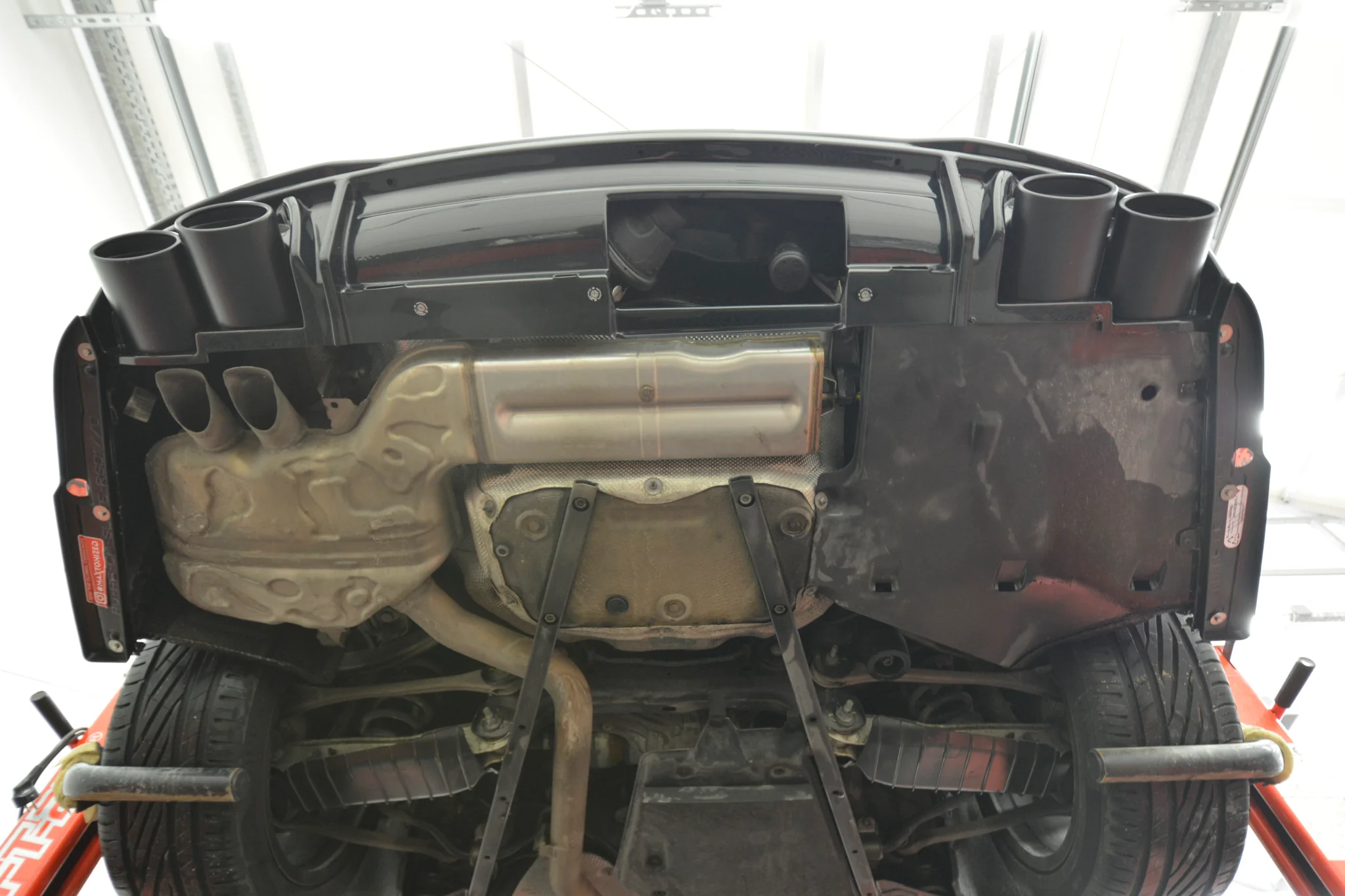 Diffuser Audi S6 / A6 S-Line C8 Maxton Glans Zwart