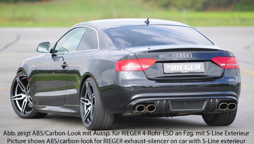 Diffuser Audi A5 Rieger uitlaat links + rechts