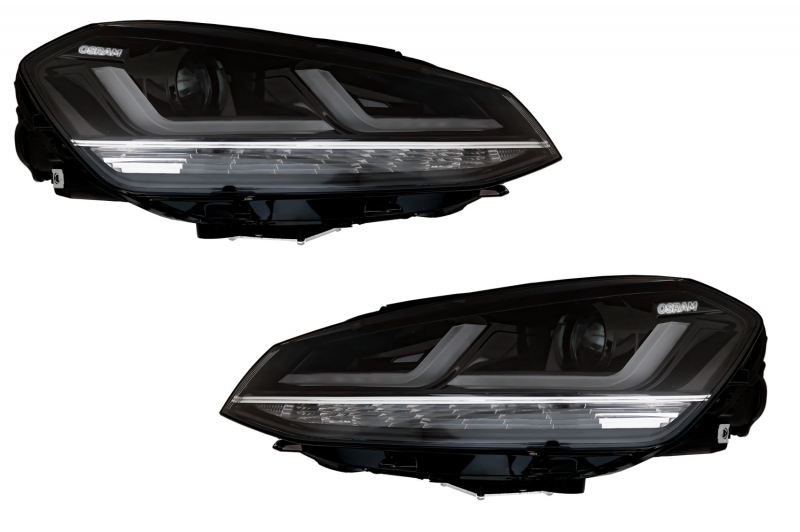 Koplampen VW Golf VII OSRAM FULL LED Chrome (for Xenon and Halo DRL)