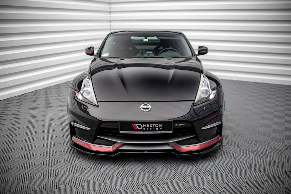 Voorspoiler V.3 Nissan Nismo 370Z Maxton Glans Zwart