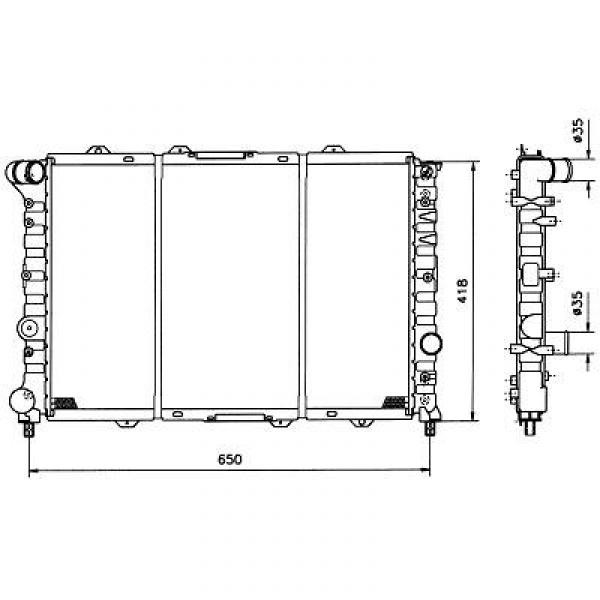 Radiator ALFA ROMEO 156 97-11/00 580x394 1.9JTD/2.4JTD +/-AC