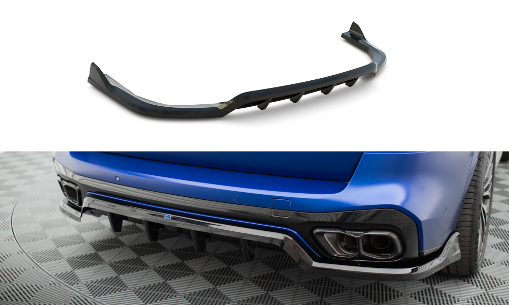 Diffuser V.2 BMW X5 G05 M-Pack FL Maxton Glanzend Zwart SCHADE