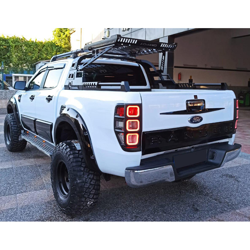 Achterklepcover  Ford Ranger T6/T7/T8 2012-2022 - Versie 3 - Glanzend zwart