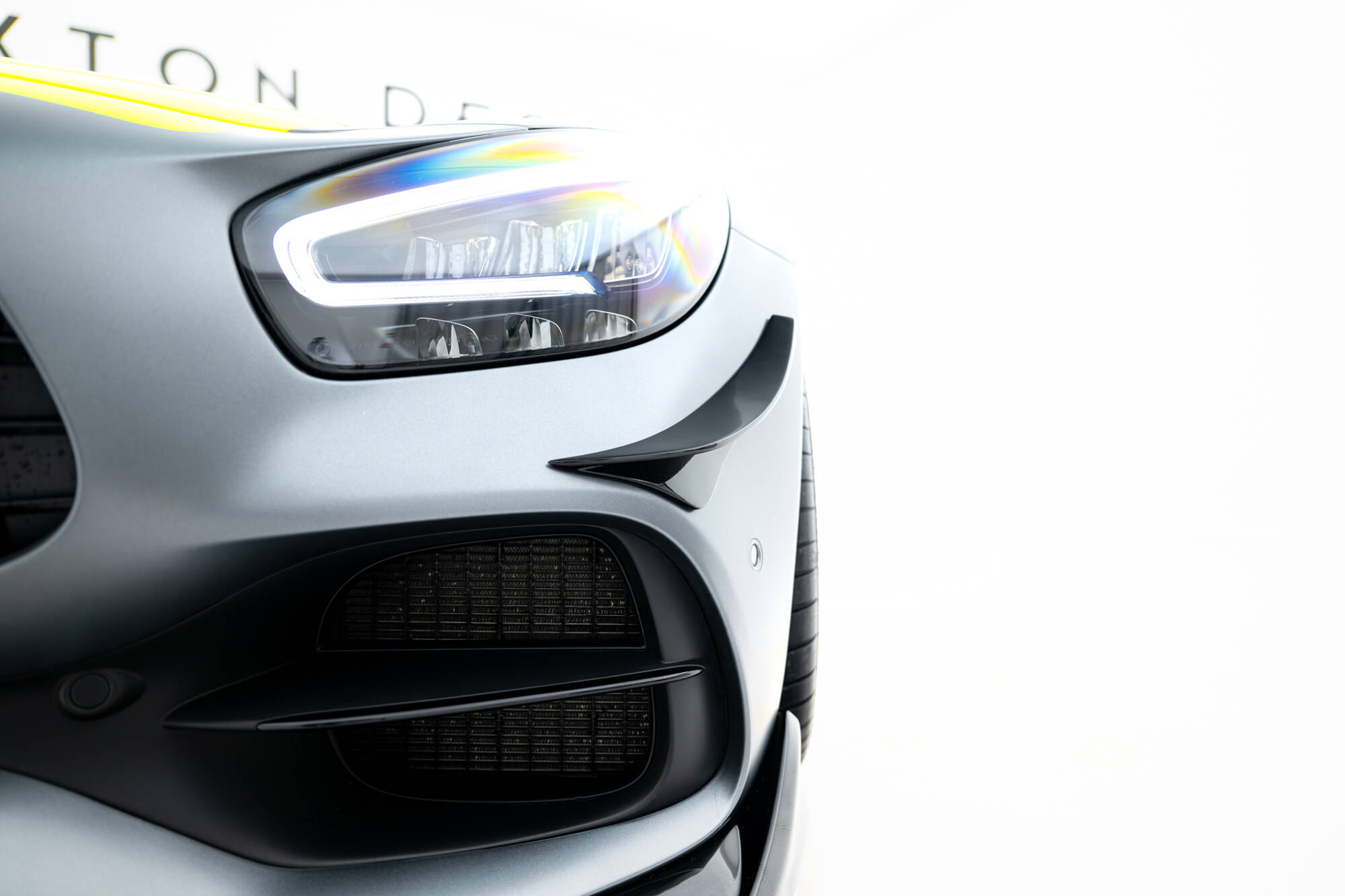 Voorbumper Spoilers Mercedes-AMG GT C C190 Facelift Maxton Glanzend zwart