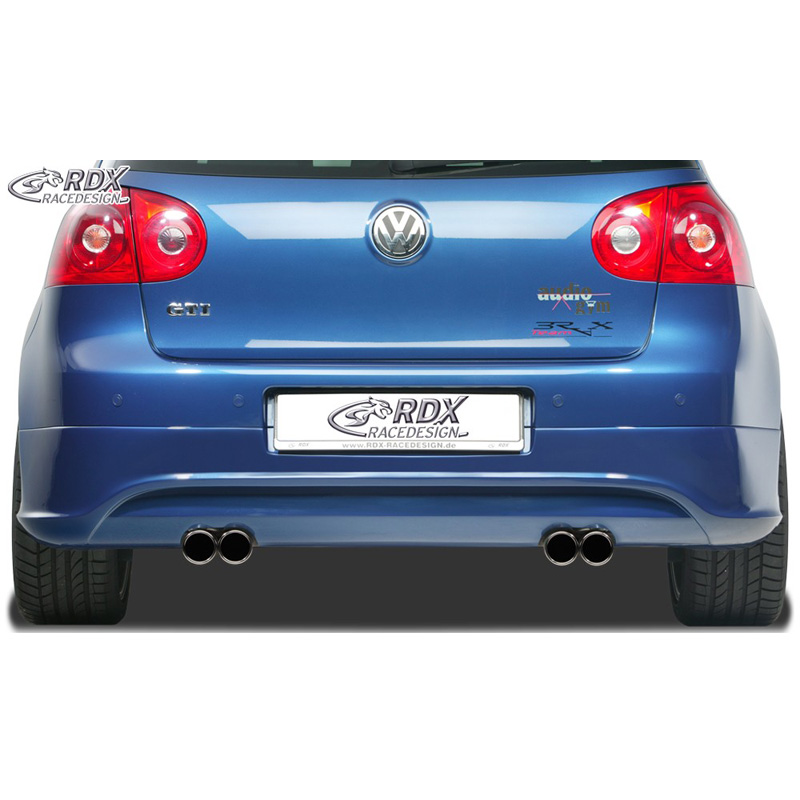 Achterskirt  Volkswagen Golf V R32 Hatchback 3/5-deurs 2003-2008 (uitlaat links/rechts) excl. Variant/Plus (ABS)