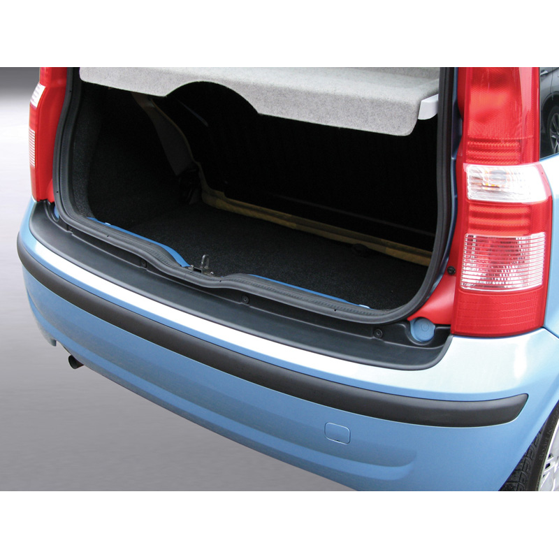 ABS Achterbumper beschermlijst  Fiat Panda II 2003-2012 Zwart