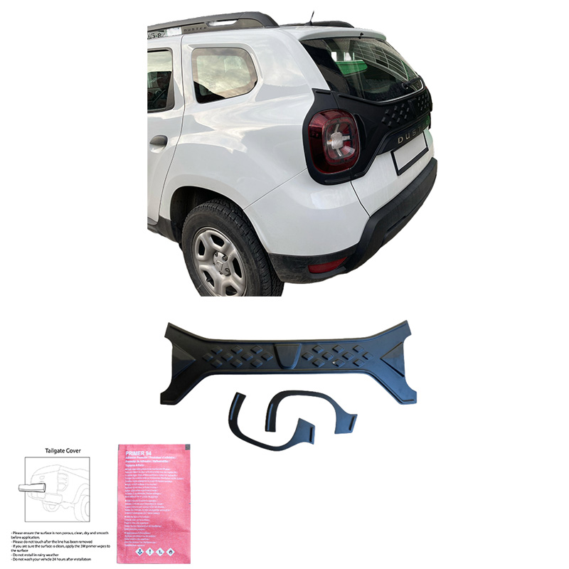 Achterklep- en achterlichtcovers  Dacia Duster II 2018-2024 - Matzwart