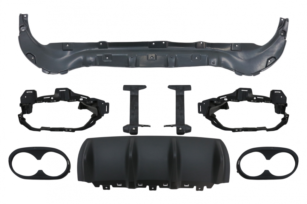 Diffuser 45 AMG Design Zwart Mercedes GLB X247